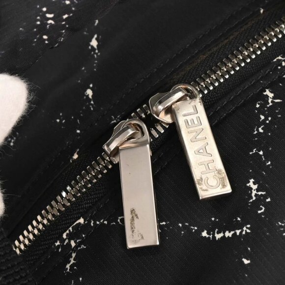 Chanel Black Nylon Travel Line Duffle Handbag - Picture 7 of 10